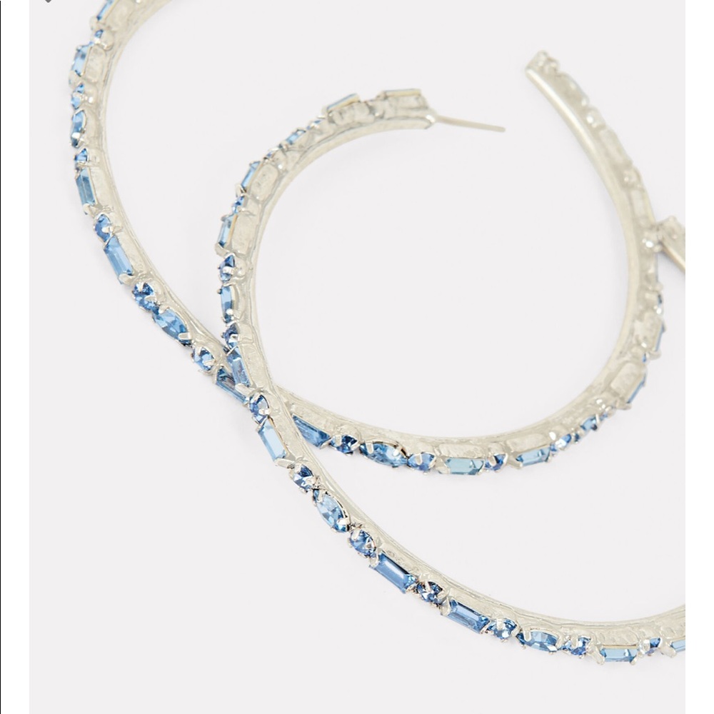 🌞 DANNIJO Linx Crystal Hoop Earrings - Picture 6 of 8